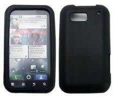 Husa de silicon neagra pentru Motorola DEFY 