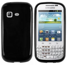 Husa de silicon S-Case pentru Samsung Galaxy Chat B5330 neagra 