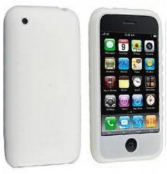 Husa din silicon alba pentru iPhone 3G / 3Gs 