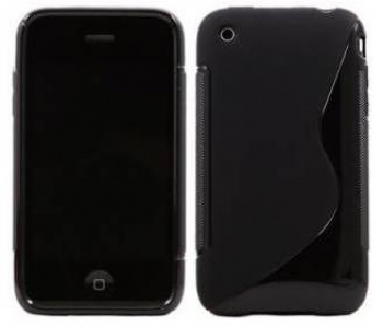 Husa din silicon S-case pentru iPhone 3G / 3Gs neagra 