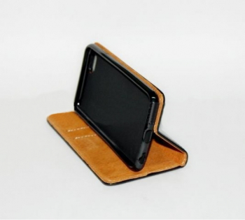 Husa flip Diary Flexy piele naturala neagra pentru IPHONE X/XS 