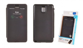 Husa flip MERCURY Easy-View pentru Samsung N9005 NOTE 3 neagra 