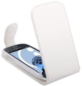 Husa flip Sligo pentru Samsung Galaxy Trend Lite S7390 alba 