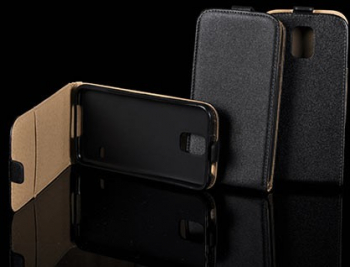 Husa flip slim Flexy pentru Nokia Lumia 520 neagra 
