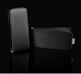 Husa flip slim NEO pentru HTC ONE neagra 