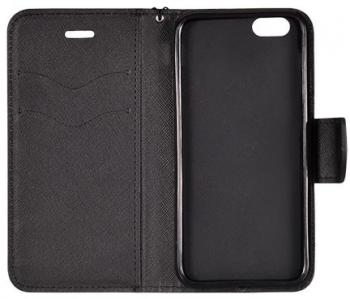 Husa flip Telone Fancy Samsung I8190 Galaxy S3 Mini neagra 