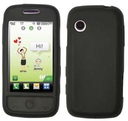 Husa neagra din silicon pentru LG GS290 