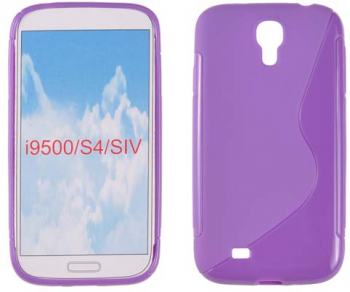 Husa silicon S-case pentru Samsung i9500 Galaxy S4 violet 