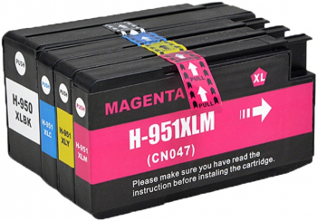 Set 4 cartuse SmartPrint multicolor HP 950XL/951XL compatibil HP Officejet Pro 8610 HP Officejet Pro 8620 HP Officejet Pro 8630 HP Offic 