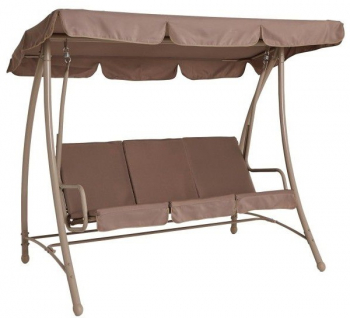 Balansoar gradina gri 3 locuri 211 x 120 cm sarcina maxima 300 kg design modern 