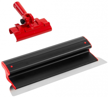 Gletiera Profesionala ZuperPRO + Maner Adaptor - cu Maner Extra-Usor si lama INLOCUIBILA SuperFlexibila INOX 0.3 mm 80 cm 