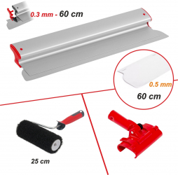 Set Gletuire cu Lama Profesionala Inlocuibila 60 cm + Lama Suplimentara 60 cm + Adaptor + Trafalet pentru Glet 25 cm 