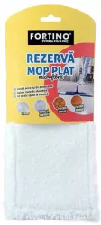 Rezerva Mop Plat Fortino Microfibra Alb Rezerva Mop-MSV90020599 