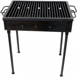 Gratar metalic pe carbuni 50x35 cm / 5208 