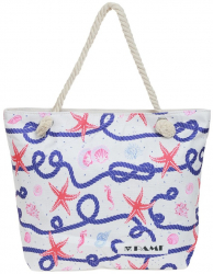 Geanta plaja dama PAMI GP-1221-287 46x36x10 cm Albastru 
