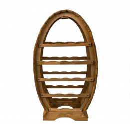 Suport 16 sticle de vin din lemn de brad inaltime 76cm / EXT 5646 
