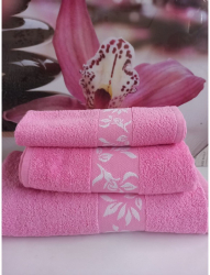 Set 3 Prosoape New Maura 3050 + 5090 + 70140Cm Studio Casa - 100Bbc Roz 