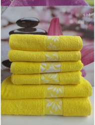 Set 6 Prosoape New Maura 2 buc 3050 + 2 buc 50100 + 2 buc 70140Cm Studio Casa - 100Bbc Galben 