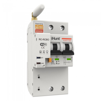 Siguranta automata inteligenta cu contorizare iHunt Home WIFI Smart Circuit Breaker with Metering 2P 100A 