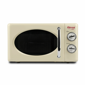 Cuptor cu microunde Girmi retro vintage 20l 700W timer grill cream 