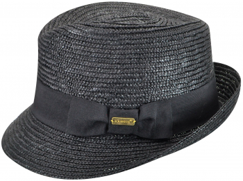Palarie Kangol Wheat Braid Arnold Trilby Negru