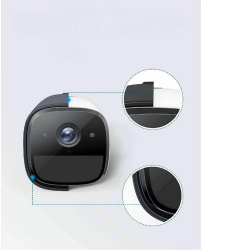 Set 2 Huse Silicon Pentru EufyCam 1 2 si 2 Pro Protectie UV si Ploaie Negru 