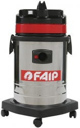 Aspirator industrial umed-uscat FAIP429 2 motoare putere 2400W recipient colectare din inox 62 litri 