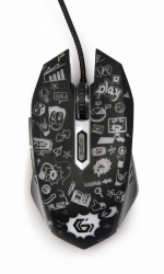 Mouse GEMBIRD 6-button Optical LED Mouse Negru MUS-6B-GRAFIX-01 