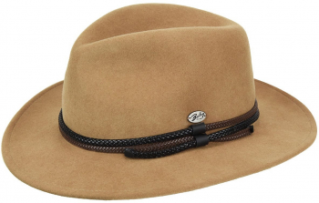 Palarie Bailey of Hollywood Nelles LiteFelt Fedora Maro Camel 