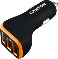 Incarcator Auto CANYON C-08 12-24V CNE-CCA08BO Negru 
