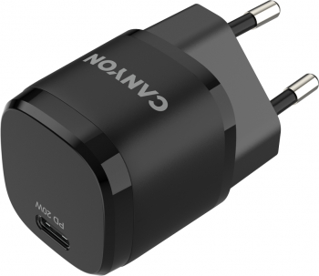 Mini Incarcator de Perete CANYON USB-C PD H-20-05 CNE-CHA20B05 Negru