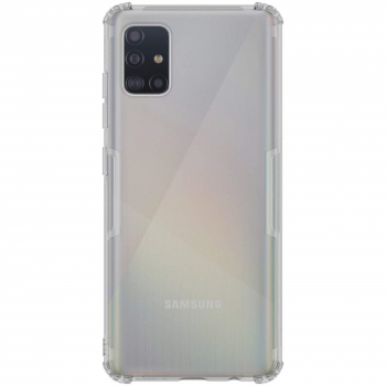 Husa compatibila Samsung Galaxy A51 Nillkin Nature Transparenta Ultra - Subtire Gri 