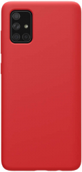 Husa Super Slim protectie spate telefon compatibila Samsung A51 Nillkin Flex Pure rosie 