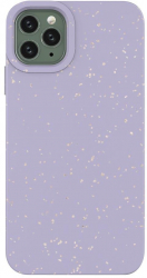 Husa tip bumper slim compatibila cu iPhone 13 Pro Max ECO Friendly Case din fibre vegetale Mov SOHO5157 