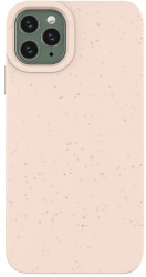 Husa tip bumper slim compatibila cu iPhone 13 Pro Max ECO Friendly Case din fibre vegetale Roz SOHO5159 