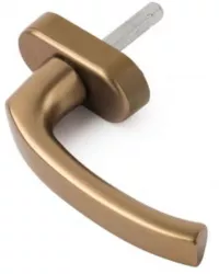 Maner geam termopan Hoppe Flensburg aluminiu functie Secustik patrat variabil 7/32-42 mm culoare bronz F4 
