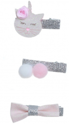 Set clesti de par pentru copii PAMI AP-C621-370 Alb 