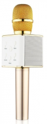 Microfon karaoke wireless cu boxa incorporata auriu Gonga