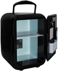 Mini Frigider 4L Portabil 2-in-1 cu Functie de Racire si Incalzire Alimentare 220V/12V Negru 