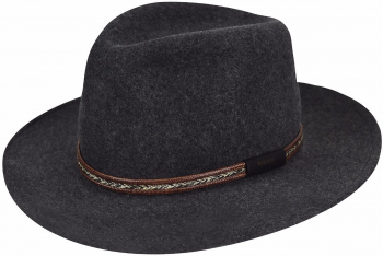 Palarie Bailey of Hollywood Rhode Fedora Gri Inchis 