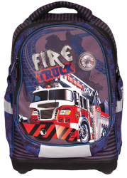 Ghiozdan anatomic clasele V-VIII cu compartiment pentru laptop S-cool Fire Truck SC1514 