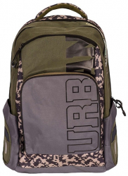 Ghiozdan anatomic clasele V-VIII cu compartiment pentru laptop S-cool Urban Military SC1648 