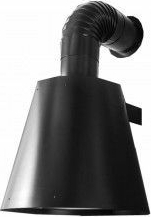 Hota decorativa Smart Fix Retro 50 cm putere de absorbtie 600 mc/h 1 motor 3 trepte de viteza antracit 