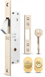 Broasca ingusta cu cioc pentru porti si usi culisante 201F Kale Kilit cu cilindru backset 20 mm lungime 130 mm 