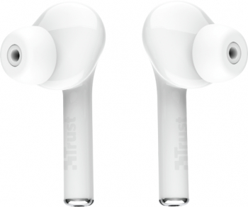 Casti True Wireless Trust Nika Touch Bluetooth Alb 