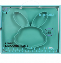Farfurie compartimentata din silicon iepuras 