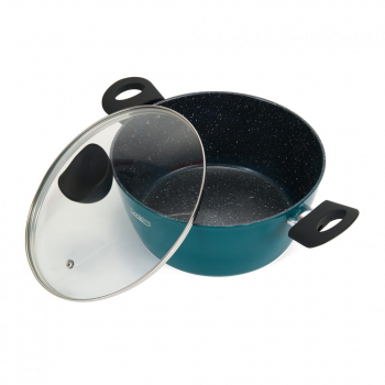 SEMIOALA ALUMINIU+CAPAC 28x11.5 CM 6.8 L SYVOTA COOKING BY 