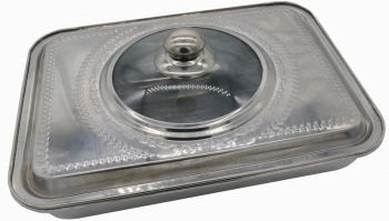 TAVA CUPTOR CU CAPAC INOX 39x29x7 VANORA HOME 