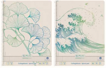 Caiet A4 70f Spirala Patratele Motiv Wave Greenline - 50033478 