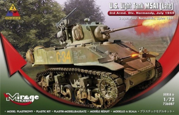 U.S. Light Tank M5A1 LATE 4th Dywizja Pancerna Normandia 1944 Operacja Kobra 